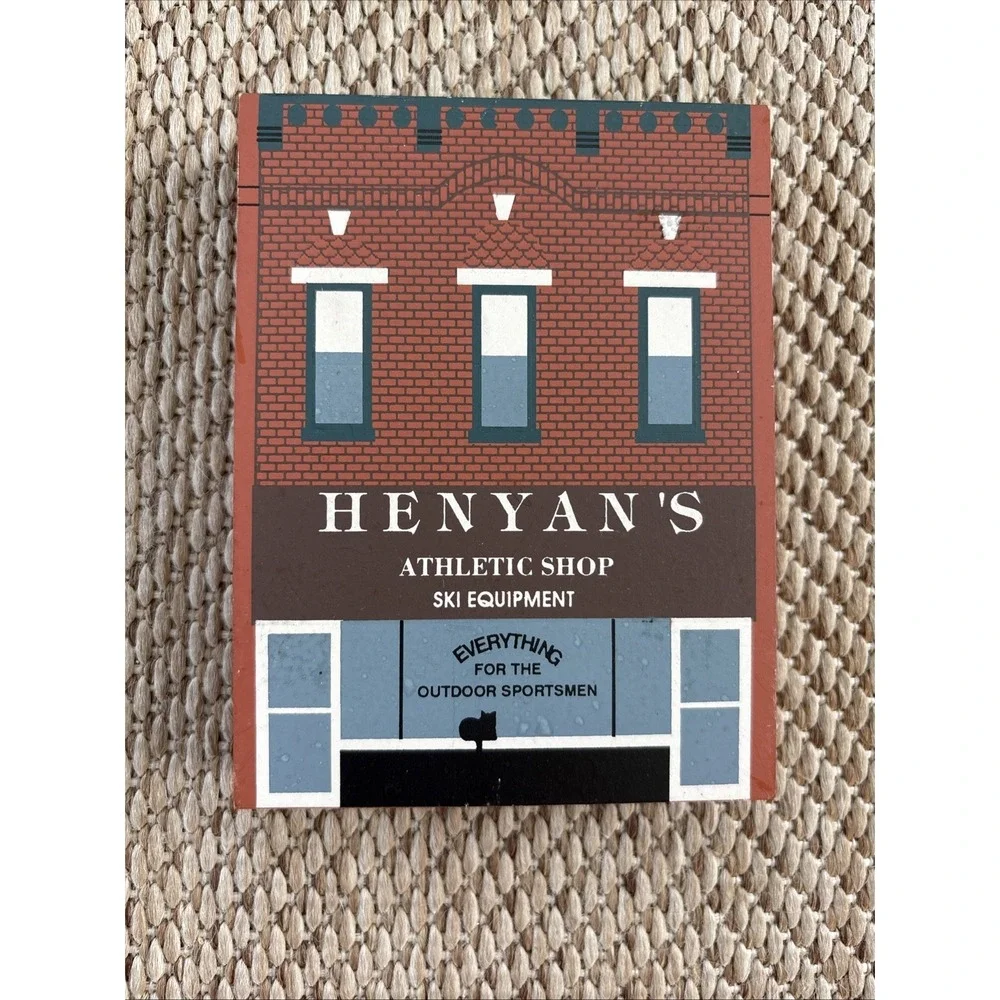 Cats Meow Village Series X Henyans Athletic Shop Retired 1997